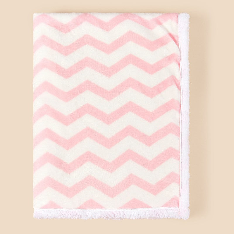 couverture bebe vague rose