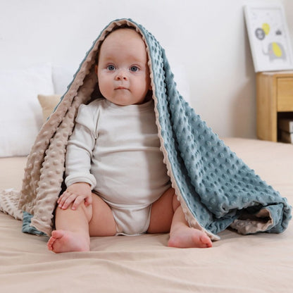 couverture bebe bleu