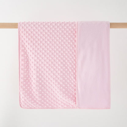 couverture bebe rose pale