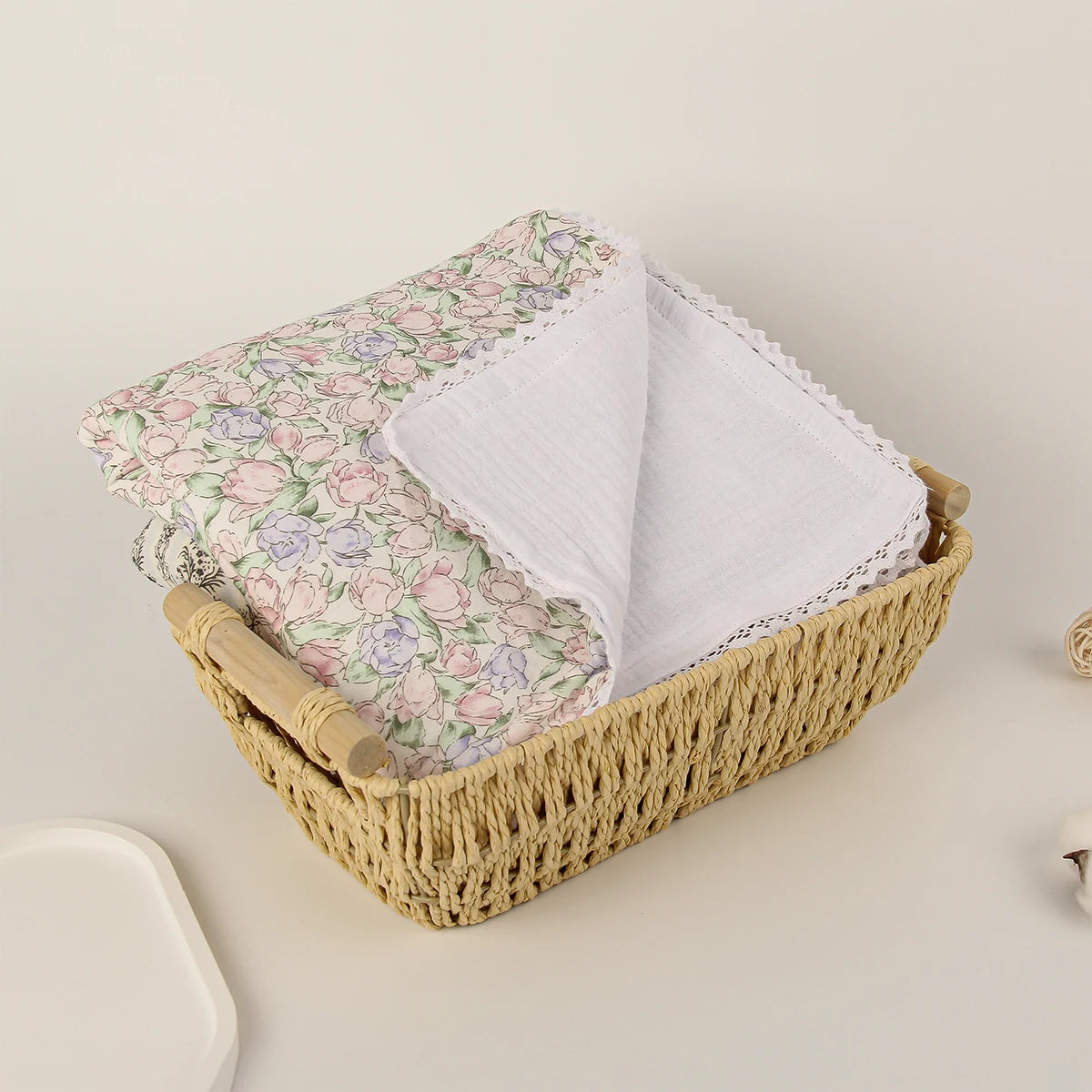 couverture bebe tulipe