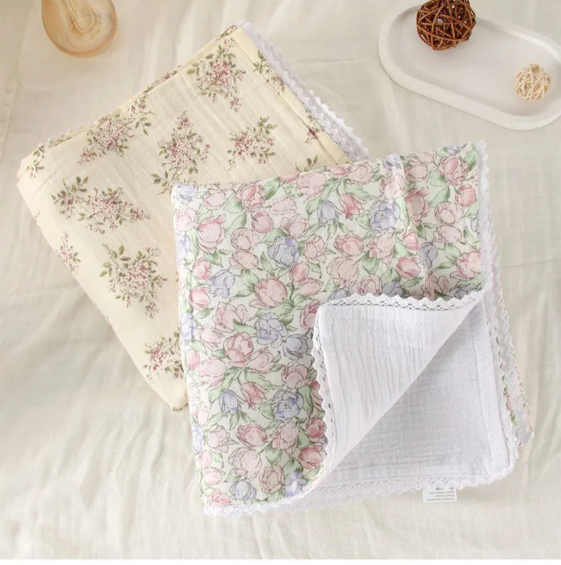 couverture bebe tulipe