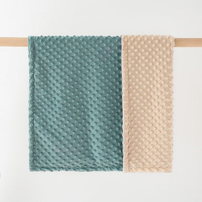 couverture bebe turquoise