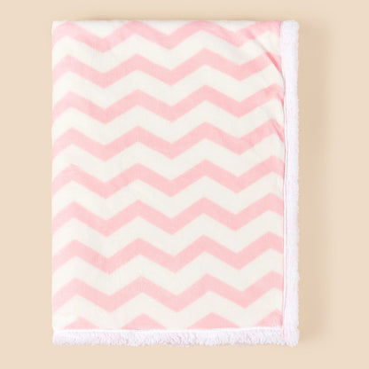 couverture bebe vague rose