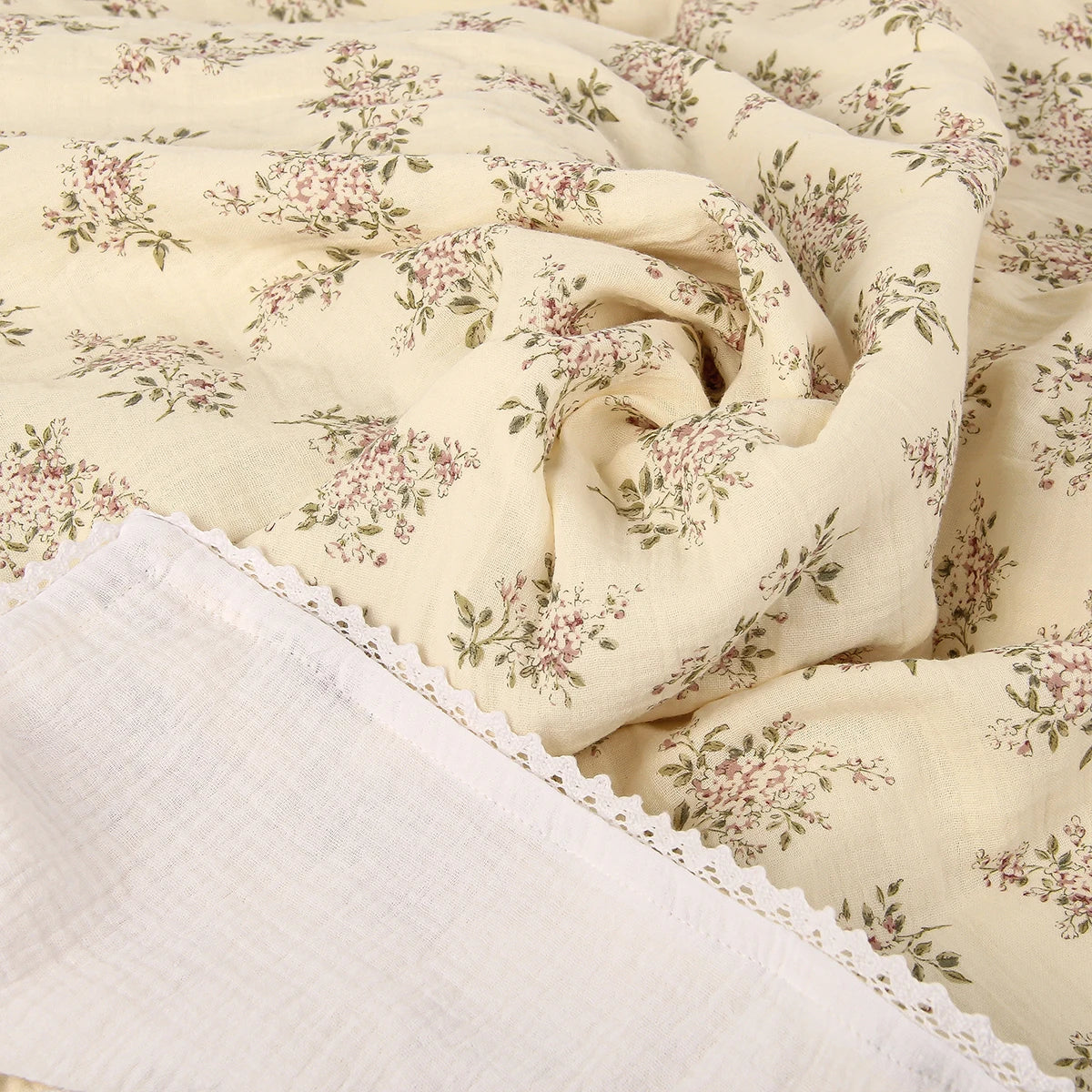couverture bebe floral zoom