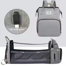 sac a langer lit gris