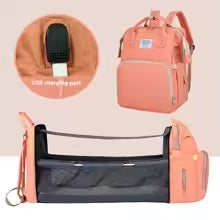 sac a langer lit rose
